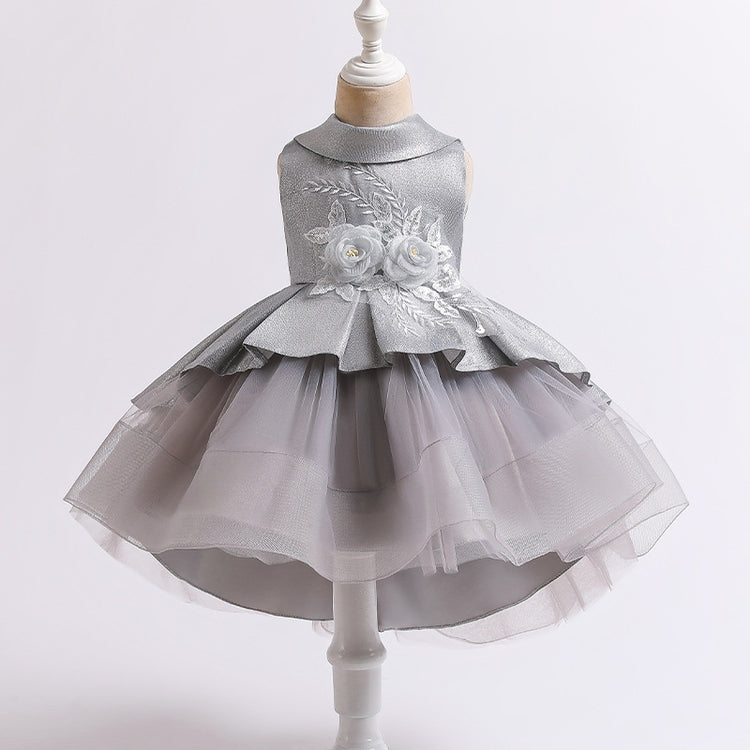 Embroidered Mesh Cake Princess Dress
