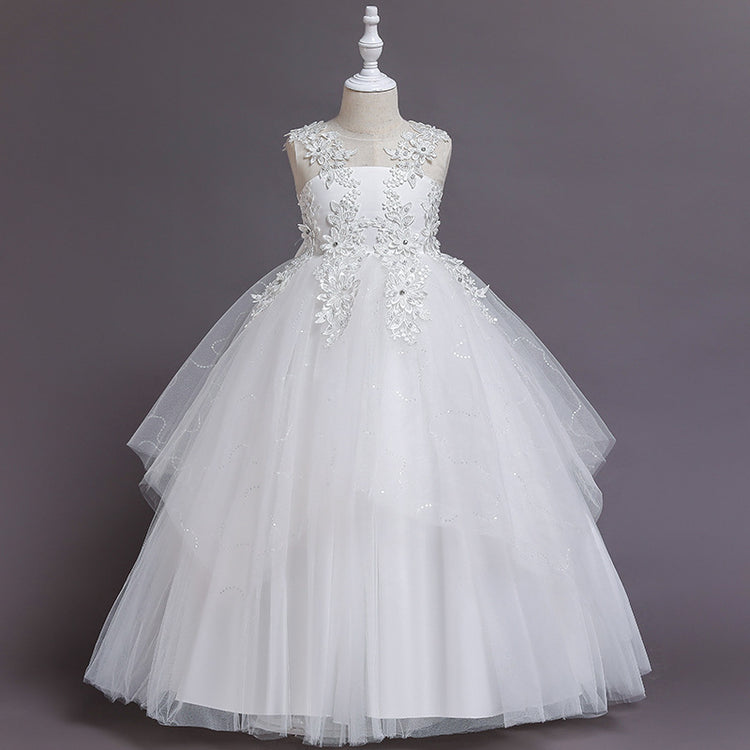 Sequin Flower Princess Dress