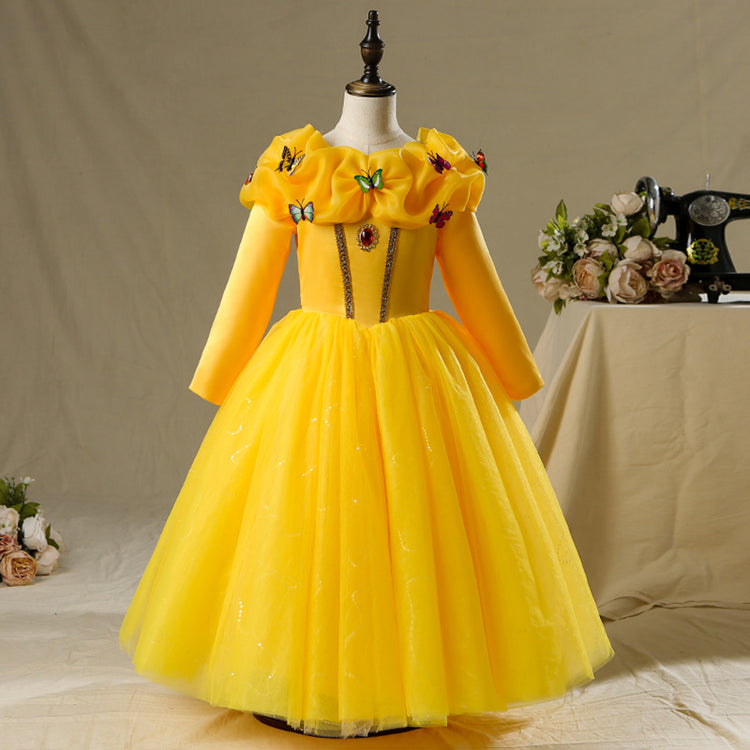 Halloween Baby Girl Butterfly Puffy Birthday Princess Party Dress