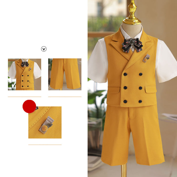 Fashion Boys Summer Wedding Suit Set