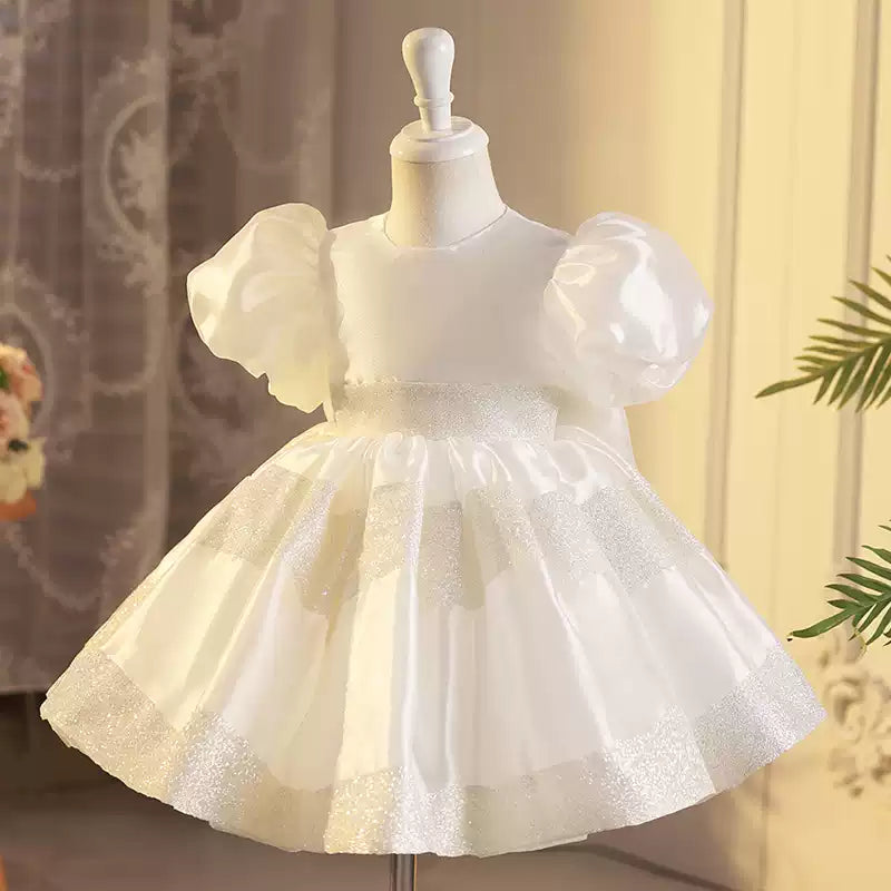 Cute Girls Puffy Birthday Dress Flower Girl Wedding Princess Dress