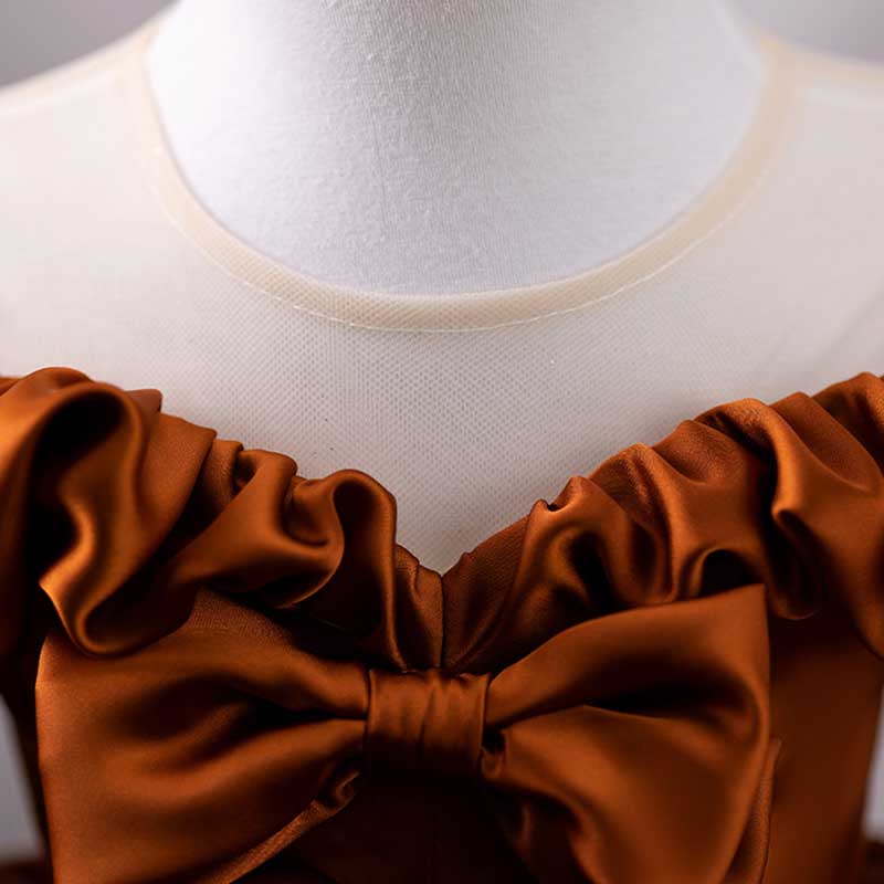 Baby Girl Birthday Party Wedding Dress Bowknot Fluffy Princess Dress
