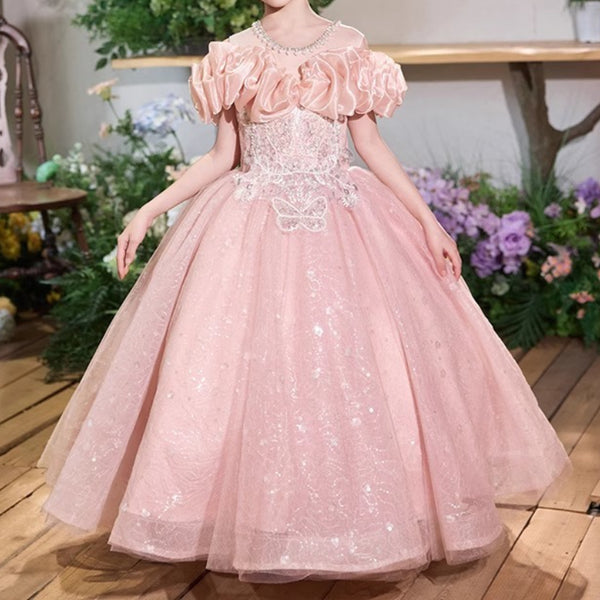 Girls Pageant Dresses Girls Birthday Princess Dresses Children's Party Dresses