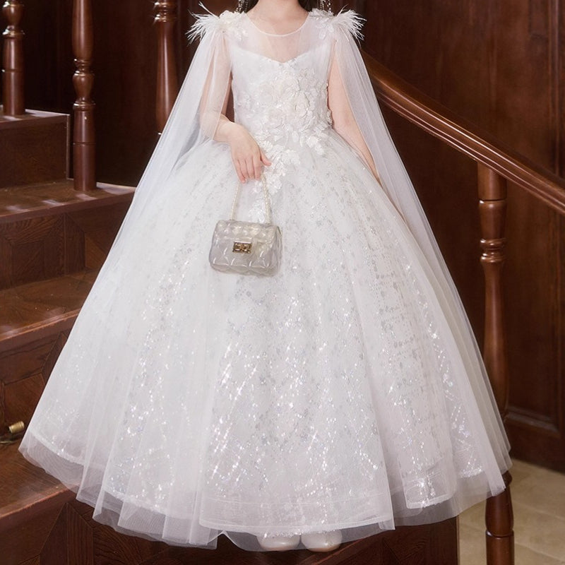 Girl's Birthday Dress Flower Girl Princess Dress Girl's Ball Sequined Dress
