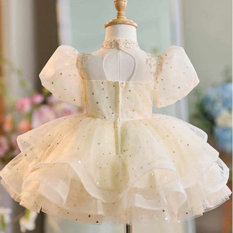 Flower Girl Wedding Princess Dress Cute Girl Birthday Party Dress