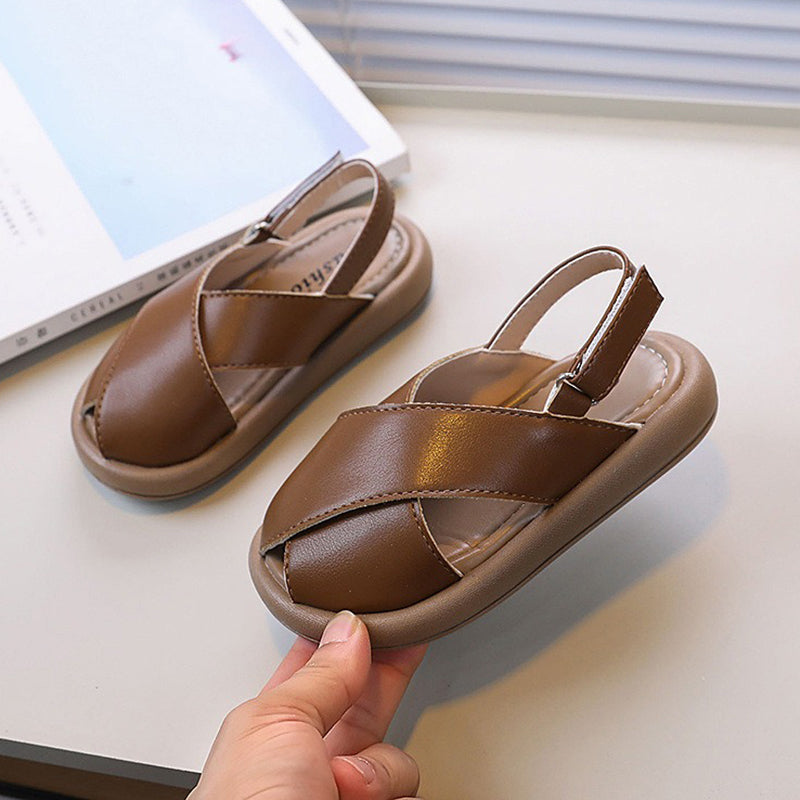 New Children's Soft Bottom Closed Toe Beach Shoes Casual Sandals