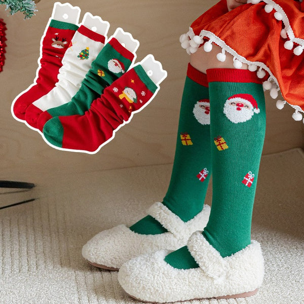Baby Cartoon New Year Christmas Socks