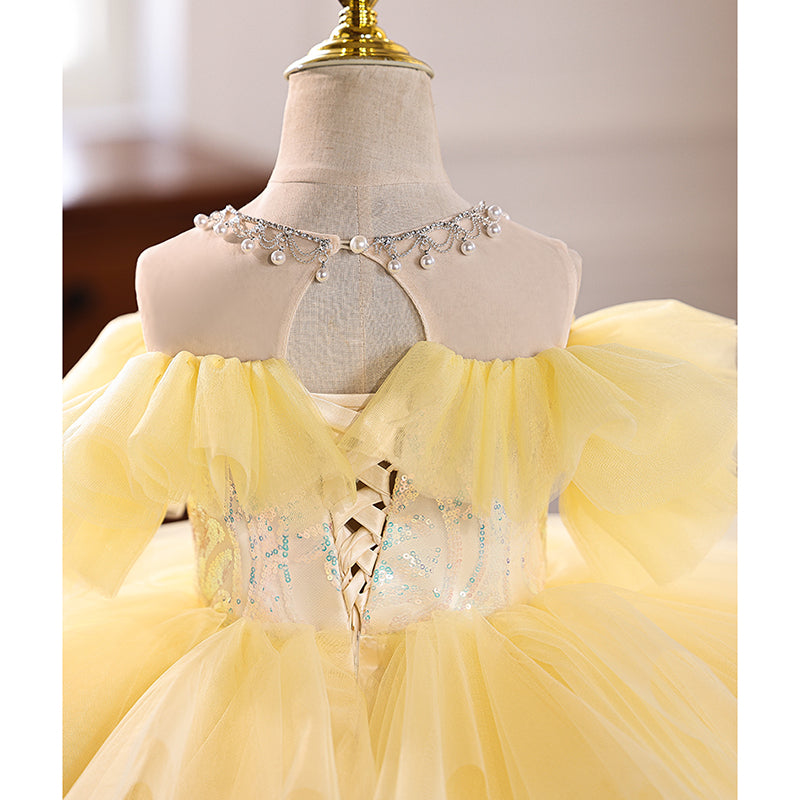Girls Elegant Ball Gowns Girls Birthday Princess Dress Flower Girl Wedding Dress
