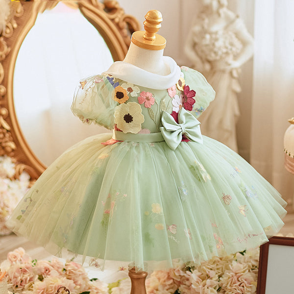 Girls' Summer Birthday Princess Dress Baby Cute Vest Dress
