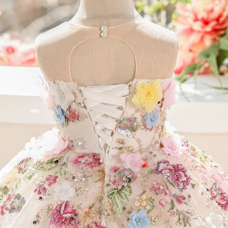 Girls' Prom Princess Dress Girls' Birthday Dress Flower Girl Wedding Dress