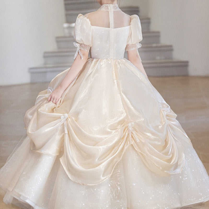 Girls' Prom Dresses Children's Birthday Princess Dresses Flower Girl Wedding Dresses