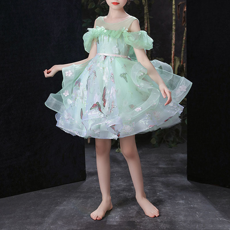 Sweet Baby Girls Turquoise Floral Strapless Birthday Party Dress Todd marryshe Sweet Baby Girls Turquoise Floral Strapless Birthday Party Dress Todd marryshe