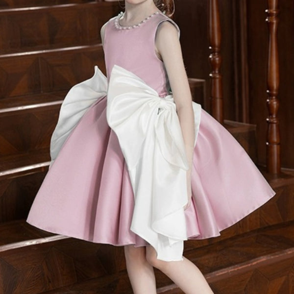 Girls Birthday Dress Girls Prom Bow Princess Dress