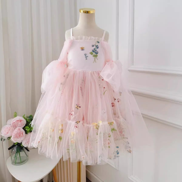 Girls Communion Dress Girls Birthday Princess Dress Children's Party Dress