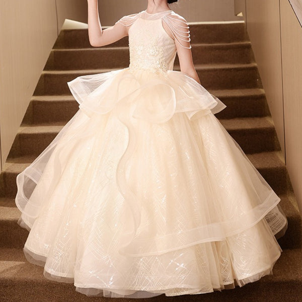 Girls' Prom Dresses Flower Girl Wedding Princess Dresses Girls' Birthday Dresses