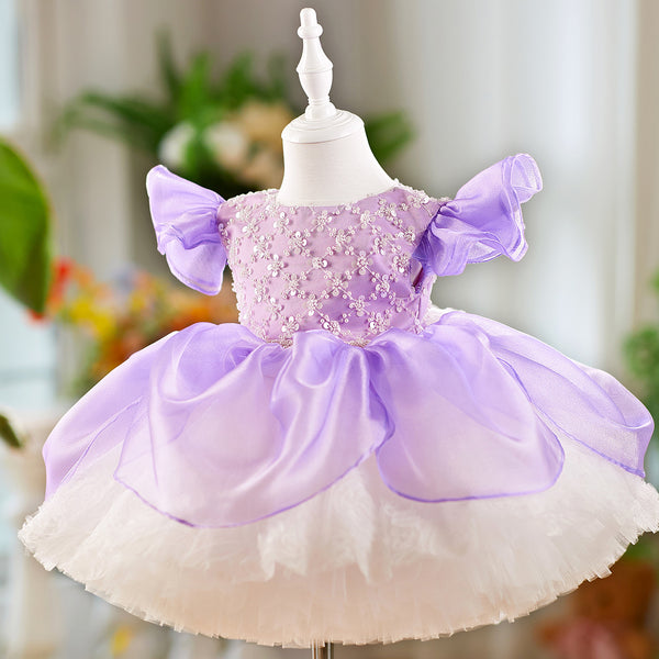 Girls Cute Birthday Dress Flower Girl Wedding Princess Dress