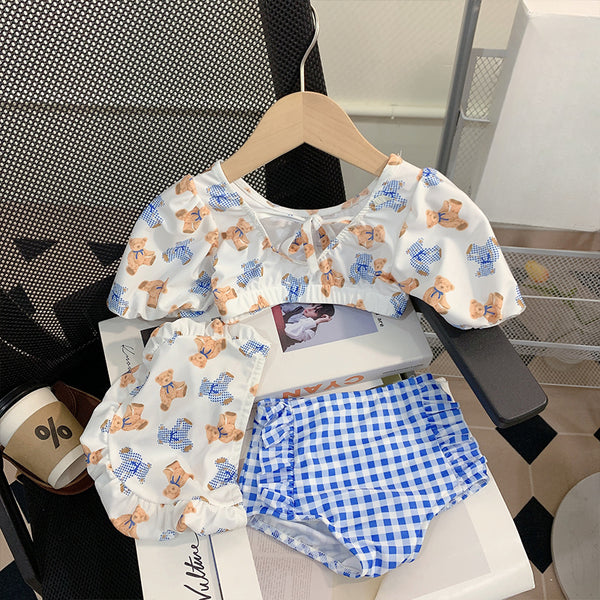 New Summer Baby Princess Swimsuit Two Piece Set