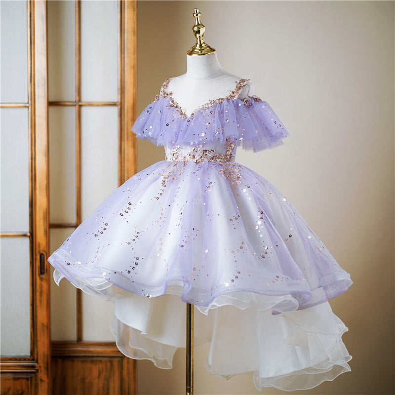 Purple Baby Dress Model Frock Elegant Baby Girls Purple Sequin Princess Dress Toddler Prom Dress Purple Baby Dress Model Frock Elegant Baby Girls Purple Sequin Princess Dress Toddler Prom Dress