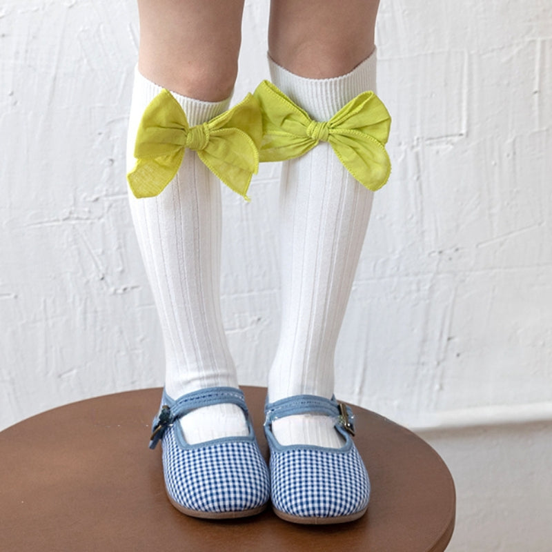 Baby Girl Lace Bow Knot Princess Straight Socks