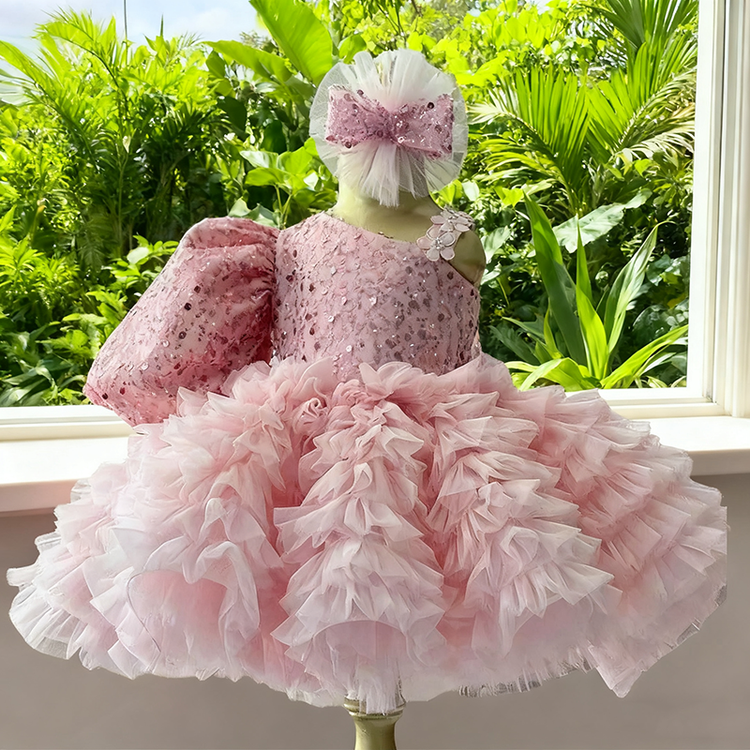 Baby Girl Sequin Dress Girl Birthday Princess Dress Children Party Dress