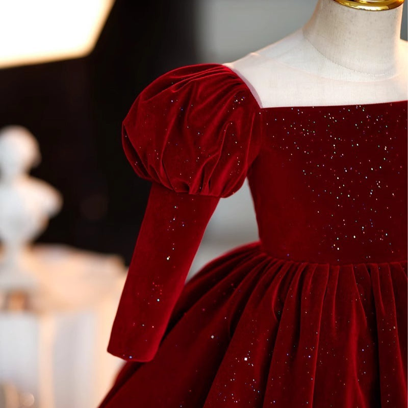 Girl Birthday Dresses Girl Christmas Princess Dresses Flower Girl Wedding Dresses