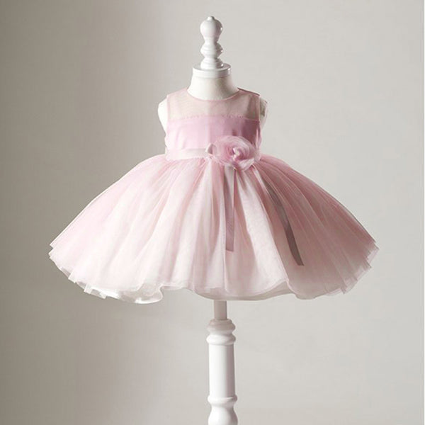 Cute Baby  Girl  Baptism Dress Toddler Pageant First Birthday Princess Dress