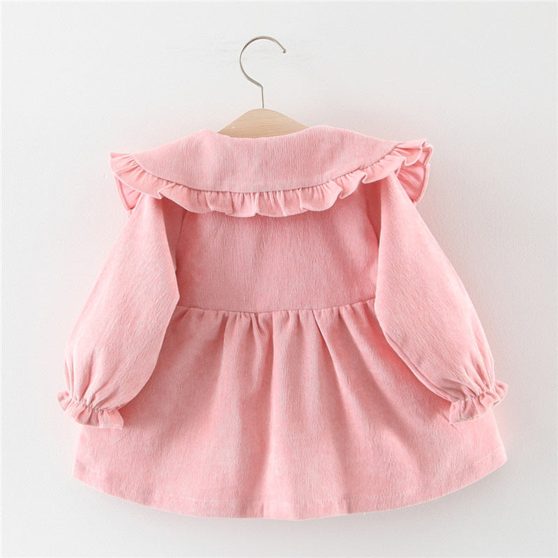 Cute Girls Bow-knot Christmas Dresses Baby Girls Long Sleeve Dresses