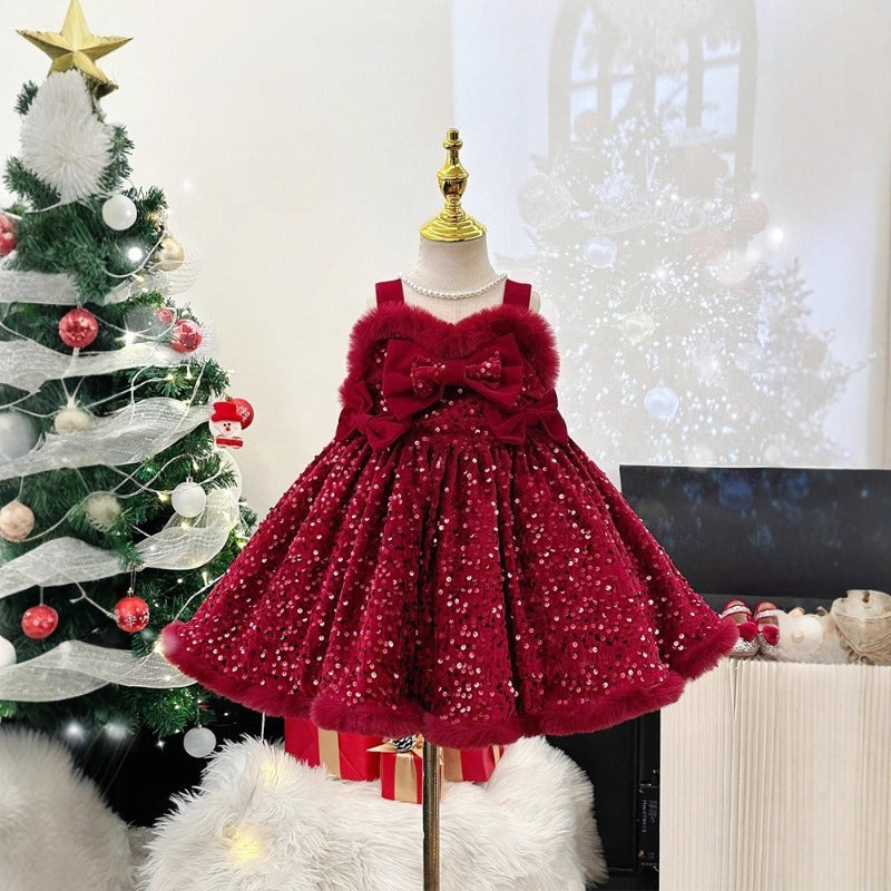Children's New Year Dress Girls' Sequined Princess Dress Girls' Birth –  marryshe