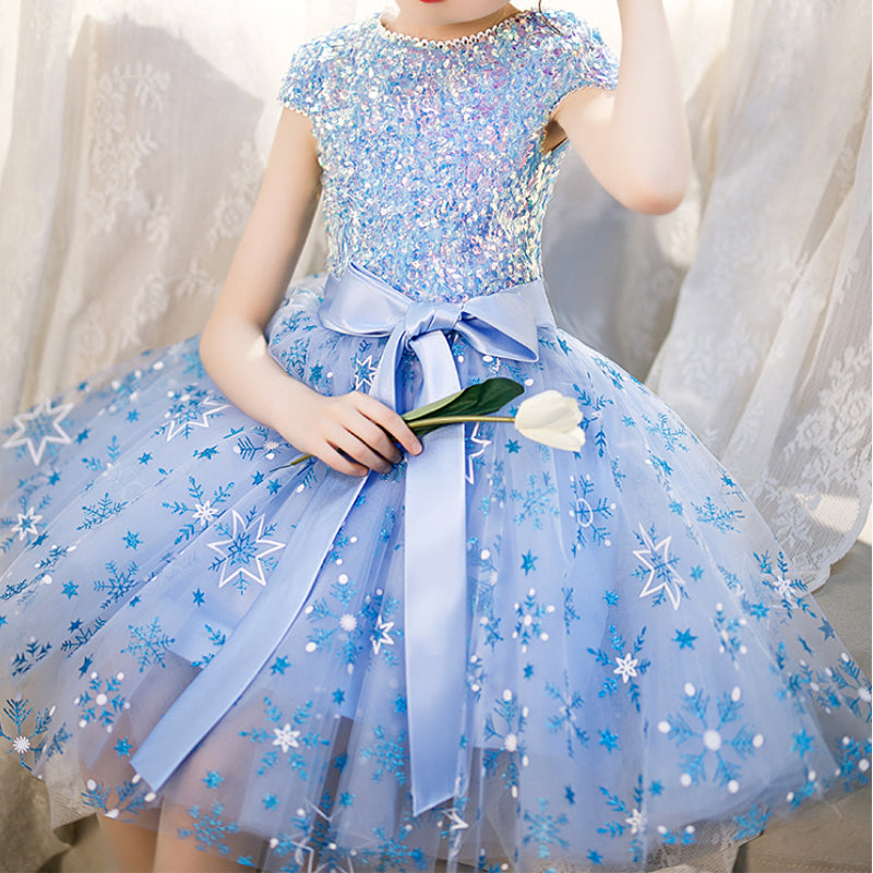 Baby Girl Dress Toddler Ball Gowns Sleeveless Birthday Piano Performance Puffy Princess Dress