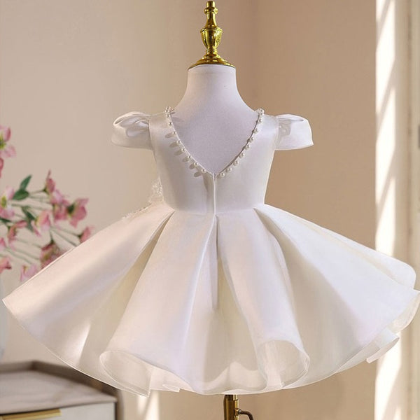 Girls' Birthday Dresses Girls' White Communion Dresses Flower Girl Wedding Princess Dresses