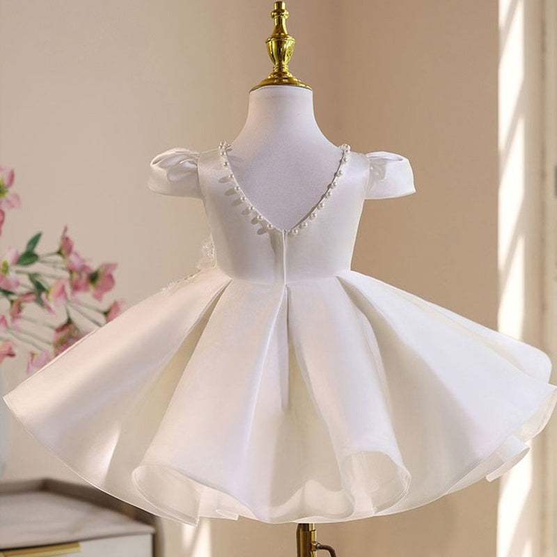 Girls' Birthday Dresses Girls' White Communion Dresses Flower Girl Wedding Princess Dresses