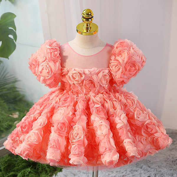 Baby Girl Summer Flower Girl Wedding Birthday Party Princess Dress