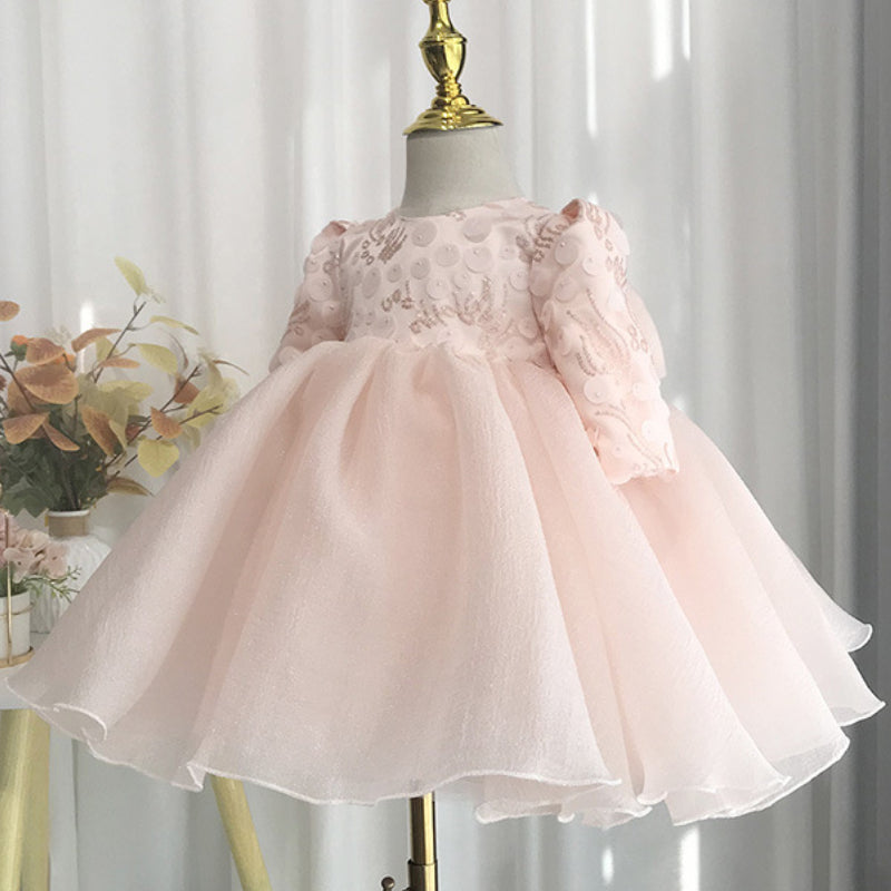 Cute Baby Birthday Dress Flower Girl Wedding Fluffy Princess Dress