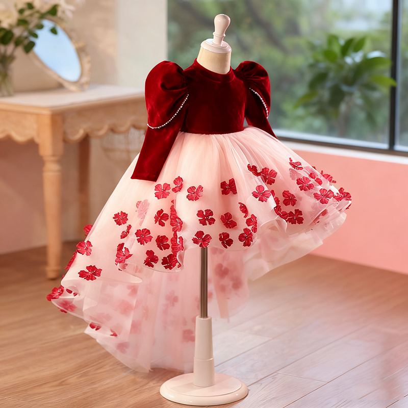 Girls' Christmas Dresses Children's Birthday Princess Dresses Baby Ball Dresses