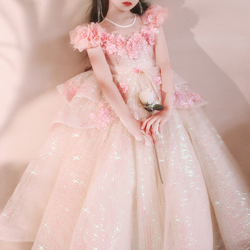 pink princess christening dresses Amazon.com: OBEEII Baby Girl Dress Flower Christening Baptism Gown Formal Party Special Occasion Dresses for Toddler Infant Hot Pink 10-11 Years: Clothing, Shoes & Jewelry