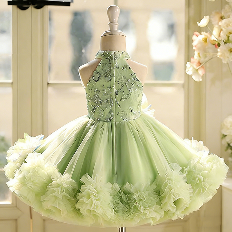 green pageant dress girls K55892 Miss Priss Prom and Pageant store, Lexington, Kentucky, largest selection of Sherri Hill prom gowns