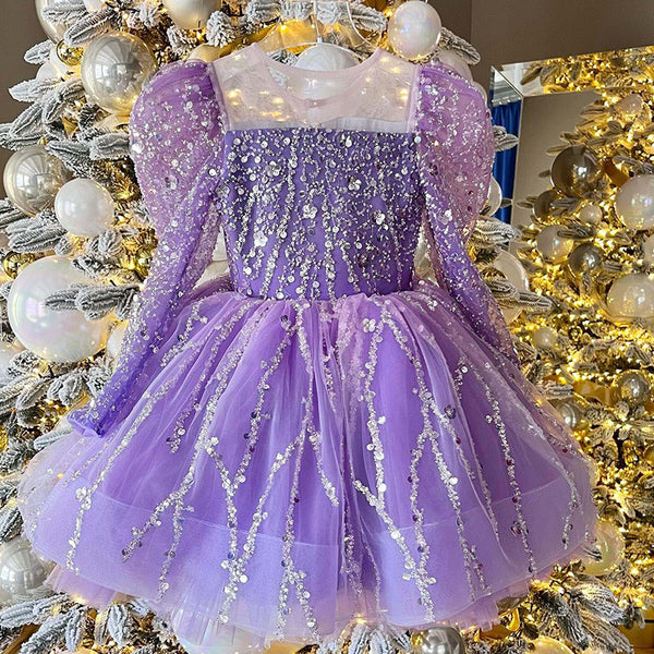 Elegant Baby Girl Beauty Pageant Dress Toddler Birthday Princess Dress