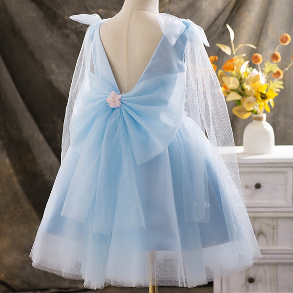 Luxurious Baby Girl Butterfly Beauty Pageant Dress Toddler Birthday Dresses
