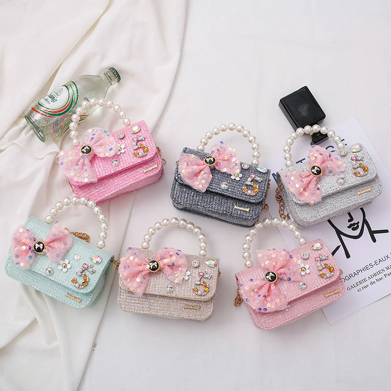 Cute Baby Girls Crossbody Bow-knot Fashion Bag