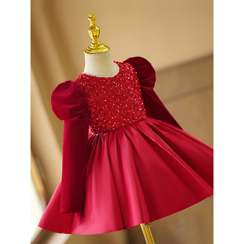 Cute Baby Girl Christmas Dress Toddler Birthday Princess Dress