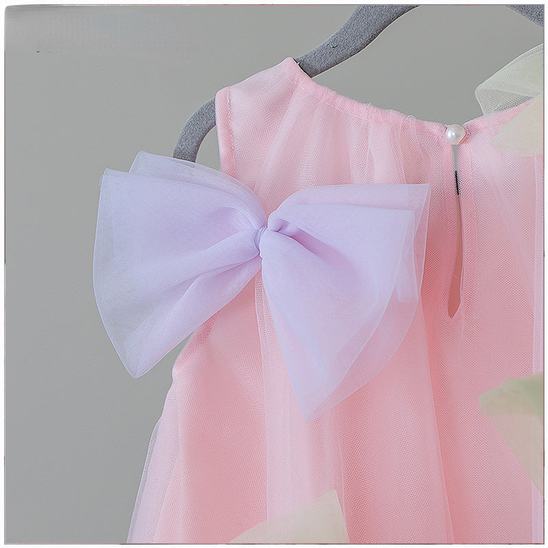 Cute Baby Girl's First Birthday Princess Dress Toddler Bow Knot Dress