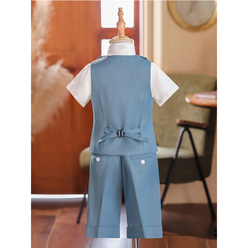 Boys Stage Performance Costume Birthday Vest Suit