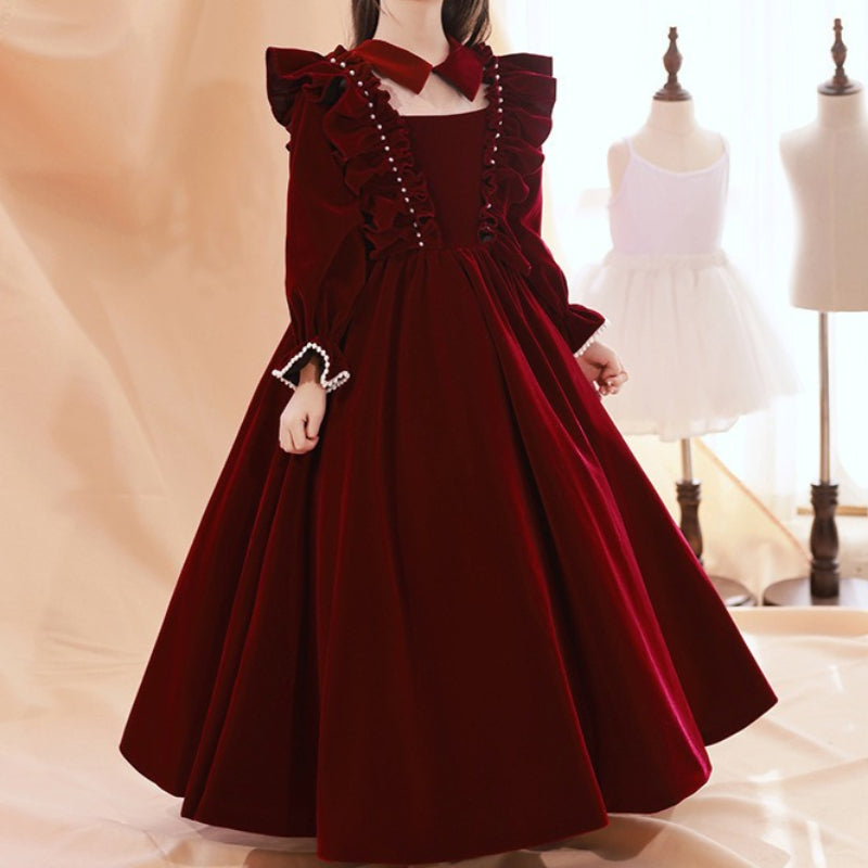 christmas dress children's Girls' Christmas Dresses Girls' New Year Princess Dresses Children's Birthday Dresses