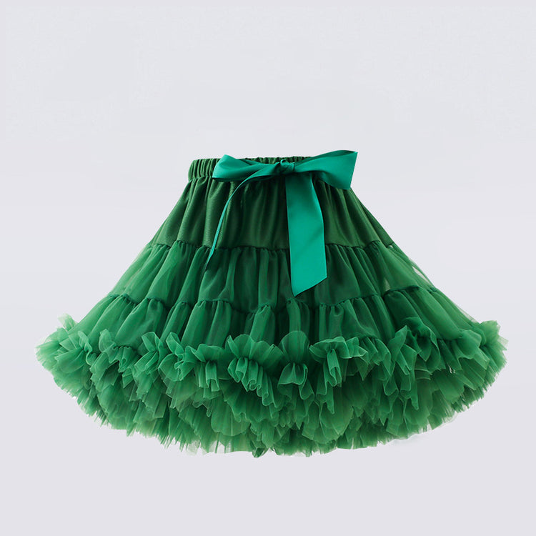 Cute Girls Tutu Birthday Skirt Children's Mesh Tutu Pleated Skirt