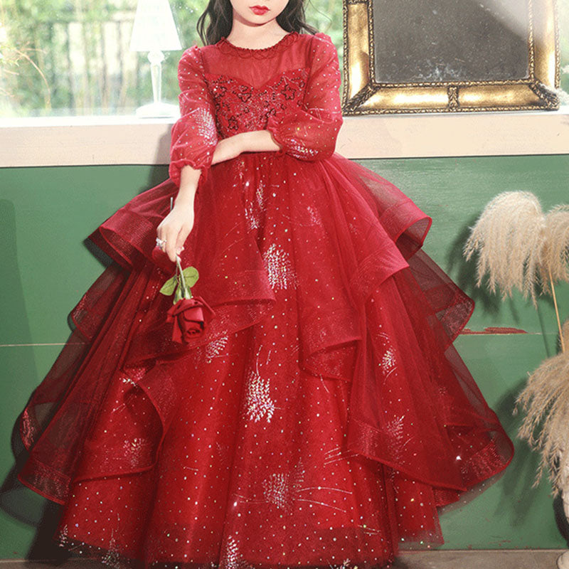 Party Dress 2019 New Dress For Girl Marryshe Girl Formal Dresses Sweet Baby Girls Sleeveless White Patterned Mesh Puffy Princess Dress Toddler Girl Party Dresses, Red 9-10 Years Party Dress 2019 New Dress For Girl Marryshe Girl Formal Dresses Sweet Baby Girls Sleeveless White Patterned Mesh Puffy Princess Dress Toddler Girl Party Dresses, Red 9-10 Years