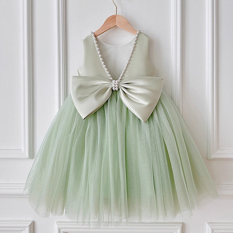 Girls Birthday Puff Dress Flower Girl Wedding Princess Dress