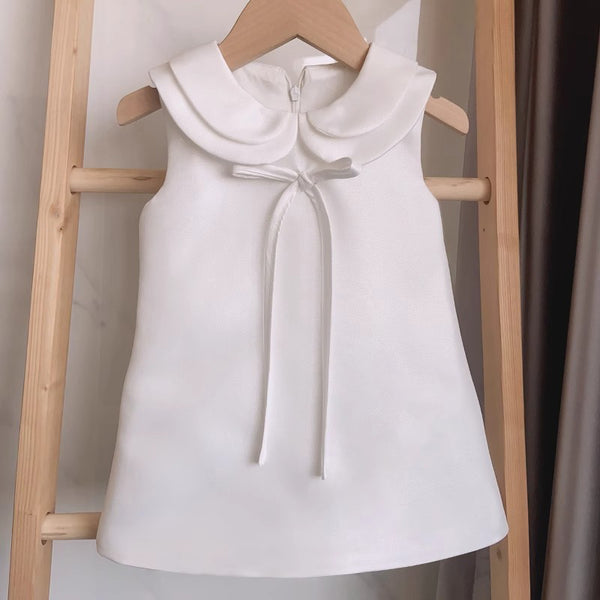 Cute White Baby Girl Baptism Dress Toddler Christening Dress