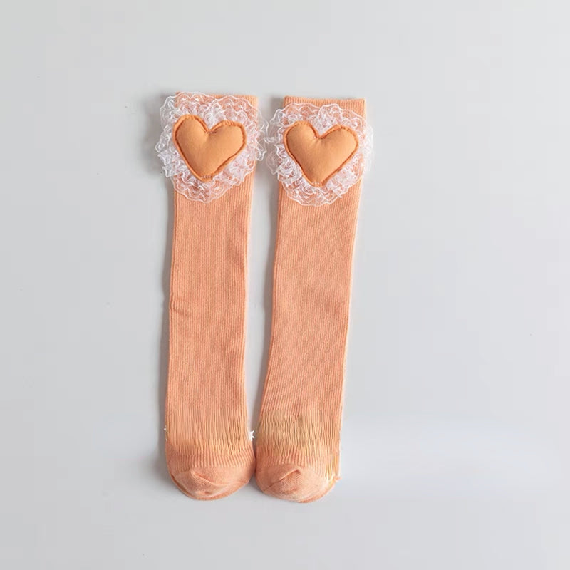 Baby Girl Lace Love Princess Straight Socks