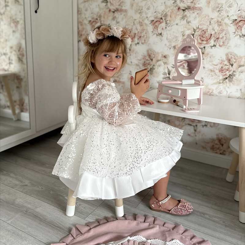 Girls Pageant Birthday Princess Dress Flower Girl Dresses