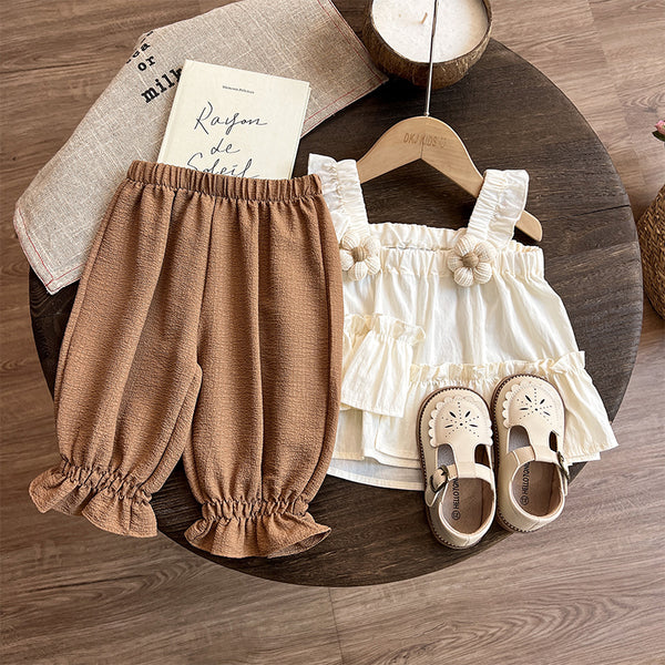 Lovely Girls Summer Cozy Breathable Two piece Set